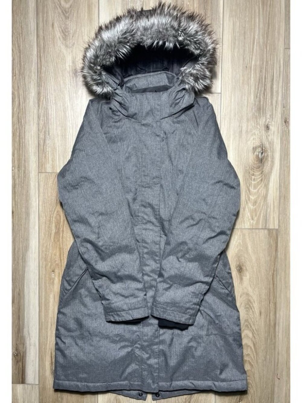 The North Face Hyvent Artic Goose Down Parka Gray Coat - Women Size Small